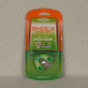 Shock Doctor Gel Max Power Flavor Fusion Mouthguard WARHEADS Sour Green Apple